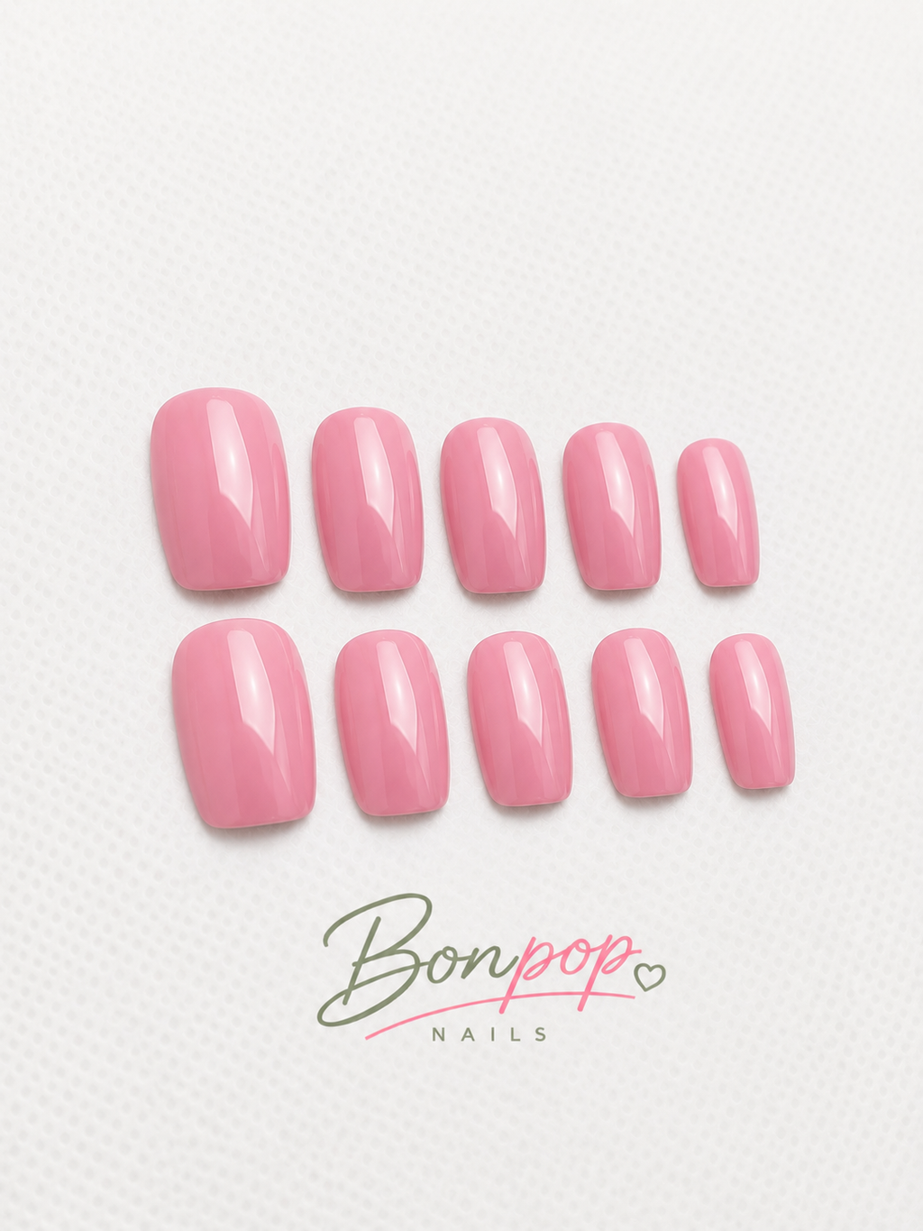 BONPOP's Handcrafted Solid Color Press-On Nails | Durable and Reusable