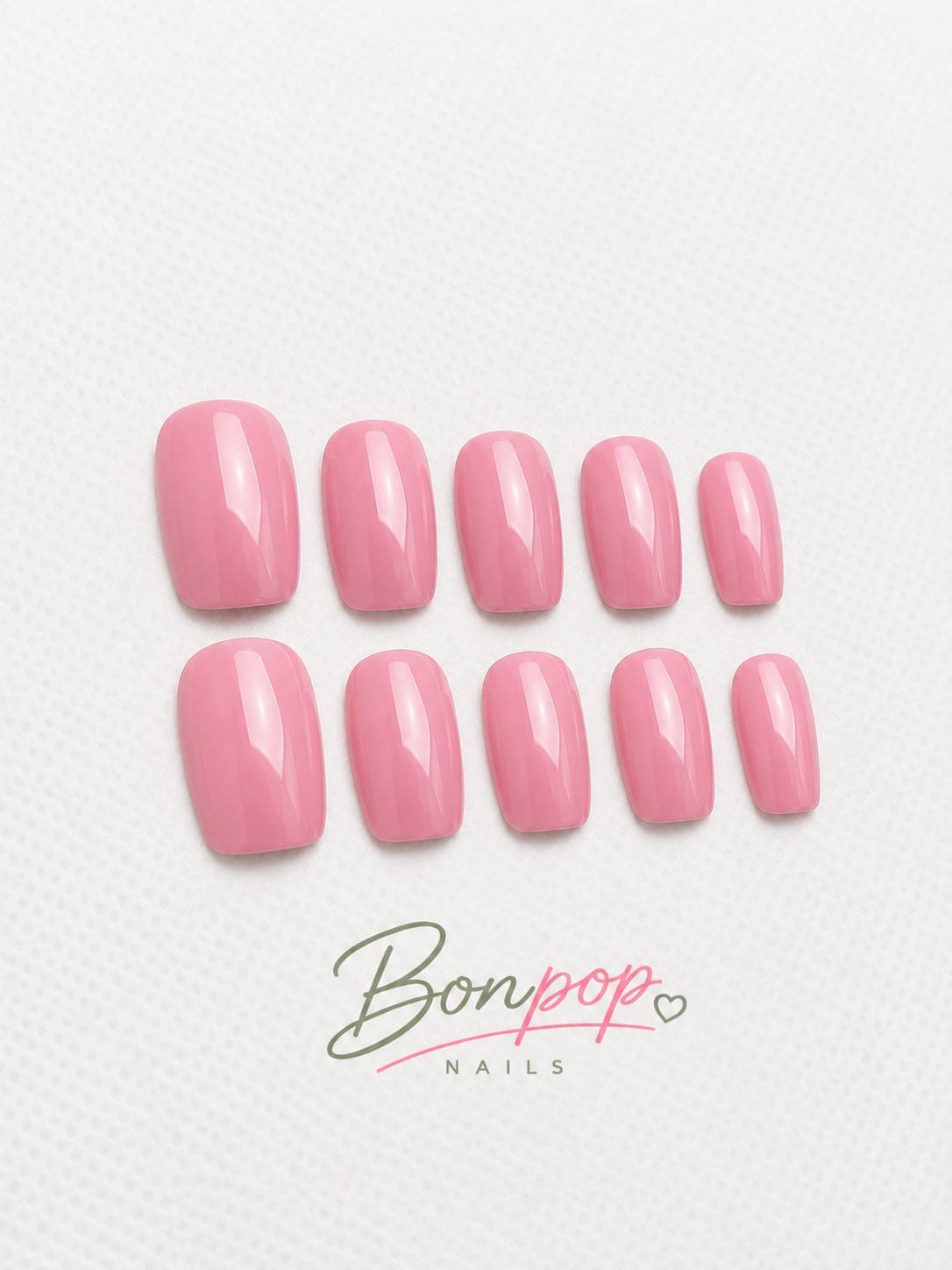 BONPOP's Handcrafted Solid Color Press-On Nails | Durable and Reusable
