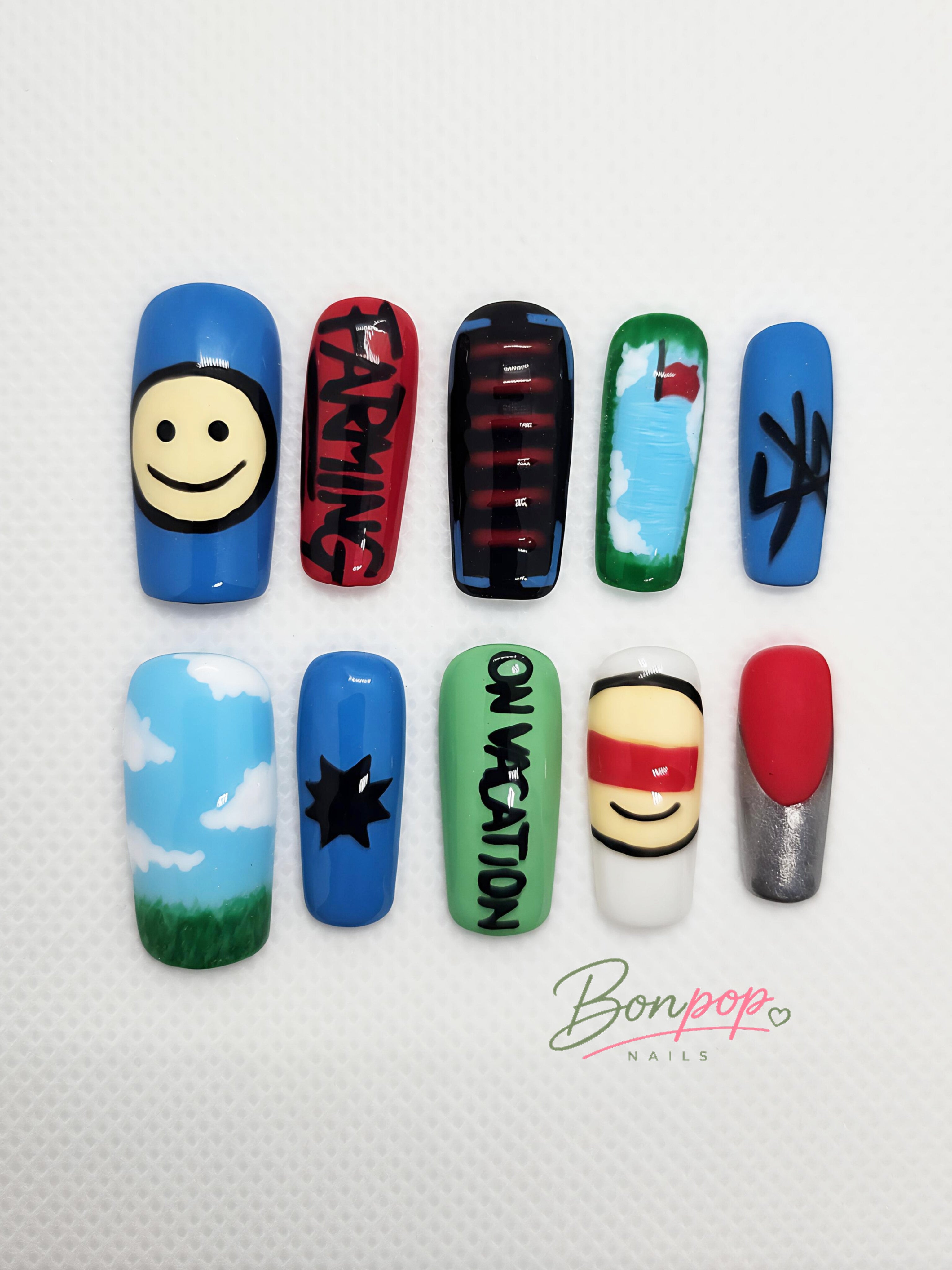 BONPOP Custom Press-On Nails — Design Your Dream Set | Handmade Reusable