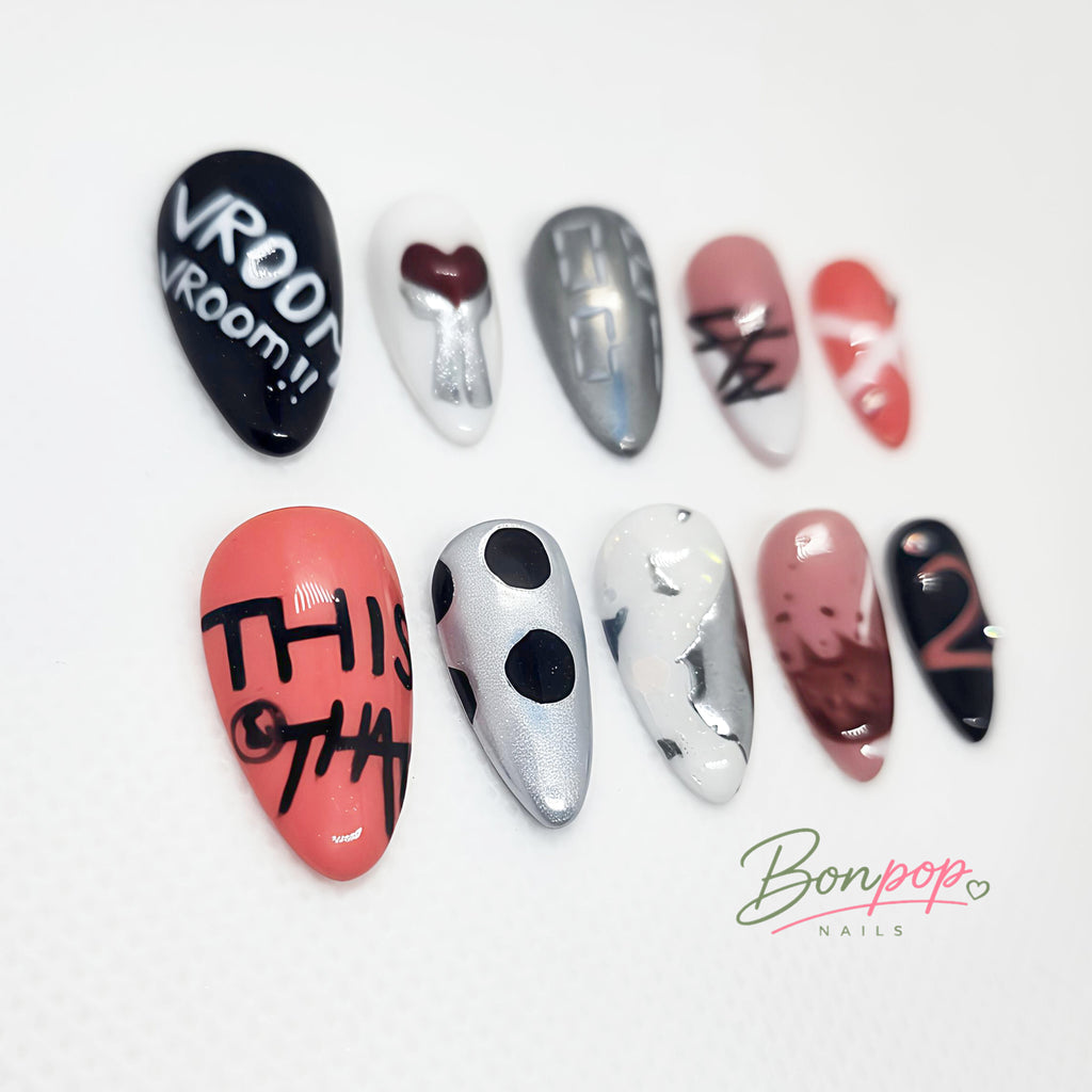 Stray Kids "THIS & THAT MV" Inspired Press-On Nails