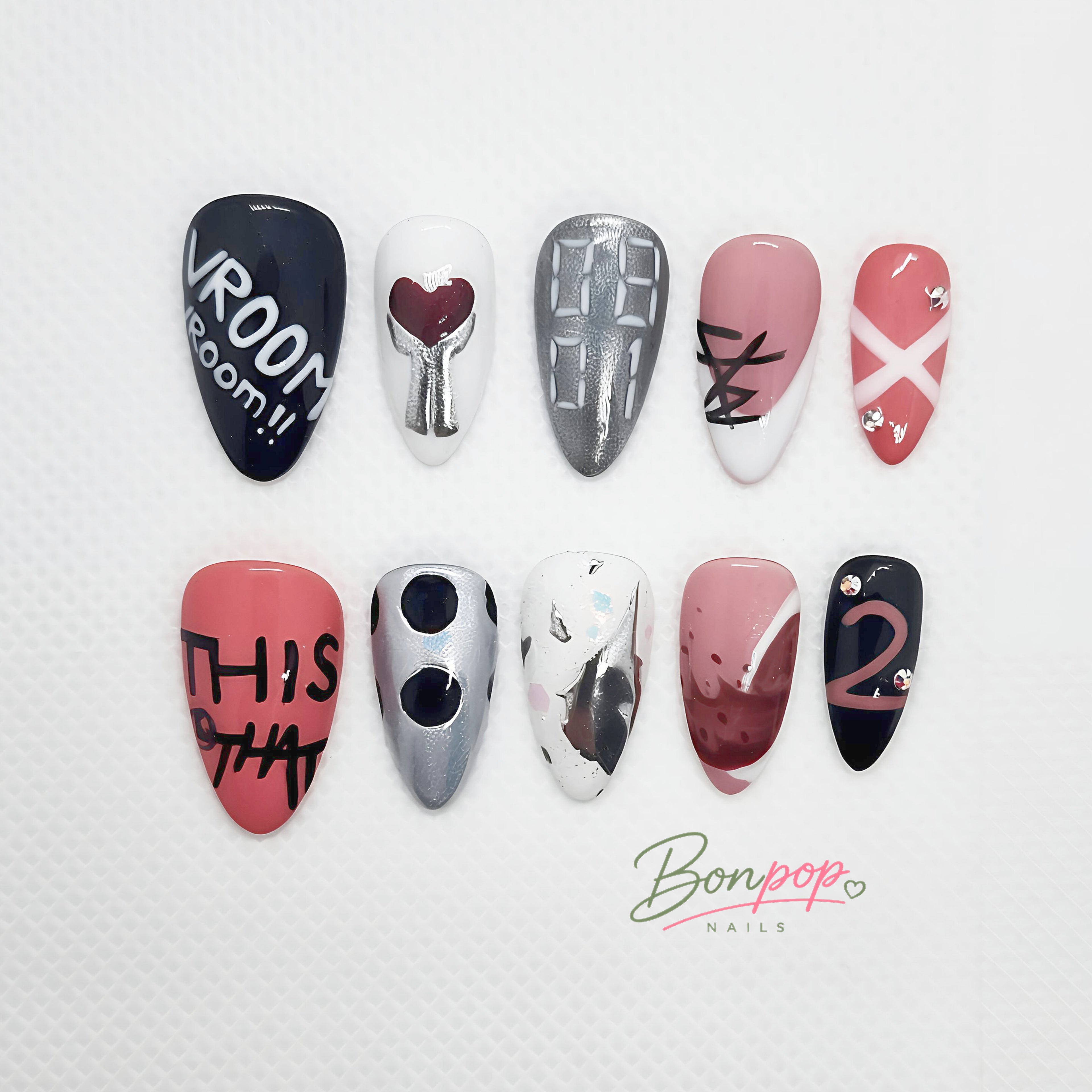 Stray Kids "THIS & THAT MV" Inspired Press-On Nails